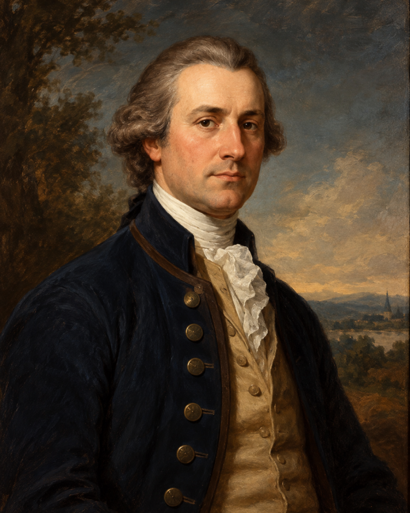 Historical illustration representing Martin Herrick, Revolutionary War physician and surgeon